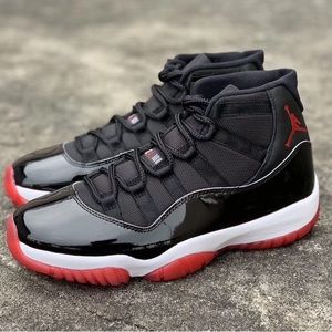 AIR JORDAN RETRO BRED 11 XI NIKE DS WITH BOX AND SHOE HORN ORIGINAL RARE